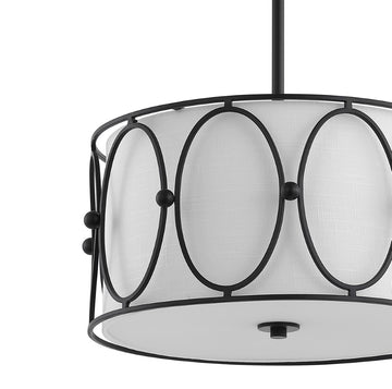Violetta 19" Metal LED Pendant - JONATHAN Y
